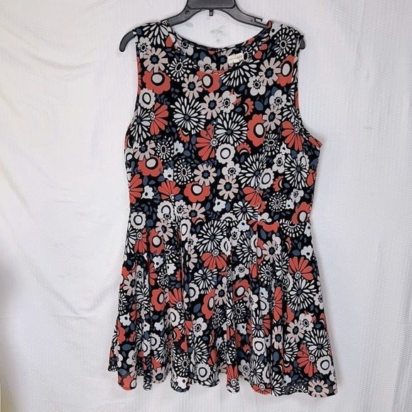 Maison Jules Fit & Flare Floral Sleeveless Skater Dress - Size XXL - Picture 3 of 9